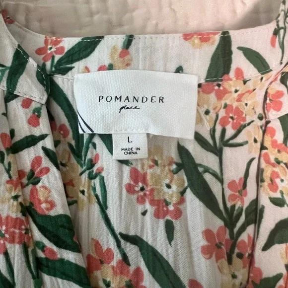 Tuckernuck Pomander Place Floral Women’s Dress in Orange, Yellow and Green - Picture 5 of 6